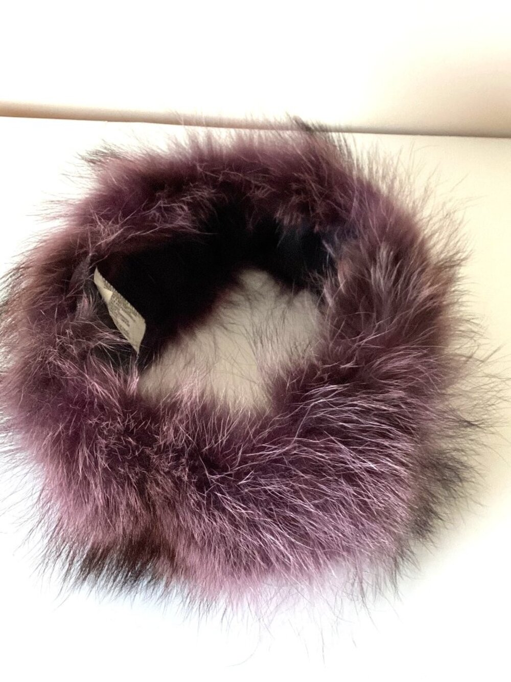 Purple Woman's Genuine Fox Fur Headband
